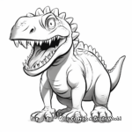 Kid-Friendly Cartoon Ceratosaurus Coloring Pages 1