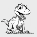 Kid-Friendly Cartoon Ceratosaurus Coloring Pages 2