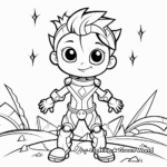 Kid-Friendly Cartoon Character Coloring Pages 1