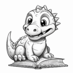 Kid-Friendly Cartoon Dinosaur Coloring Pages 2