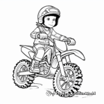 Kid-Friendly Cartoon Dirt Bike Coloring Pages 4