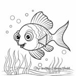 Kid-Friendly Cartoon Fish Aquarium Coloring Pages 3