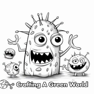 Germs Coloring Pages - Free &amp; Printable!