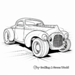 Kid-Friendly Cartoon Hot Rod Coloring Pages 1