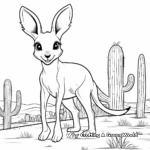 Kid-Friendly Cartoon Kangaroo Rat Coloring Pages 3