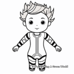 Kid-Friendly Cartoon Leotard Coloring Pages 2