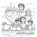Kid-Friendly Cartoon Noah's Ark Coloring Pages 4