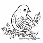 Kid-Friendly Cartoon Peace Dove Coloring Pages 4