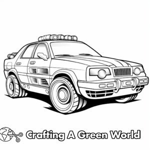Police Car Coloring Pages - Free & Printable!