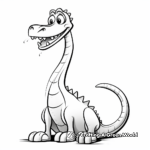 Kid-Friendly Cartoon Sauroposeidon Coloring Pages 1
