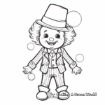Kid-Friendly Clown Suit Coloring Pages 1