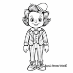 Kid-Friendly Clown Suit Coloring Pages 2