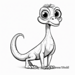 Kid-Friendly Compysognathus Coloring Pages 2