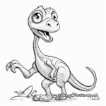Kid-Friendly Compysognathus Coloring Pages 3