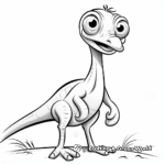 Kid-Friendly Compysognathus Coloring Pages 4