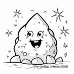 Kid-Friendly Cute Cartoon Comet Coloring Pages 4