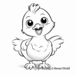 Kid-Friendly Cute Chicken Coloring Pages 4