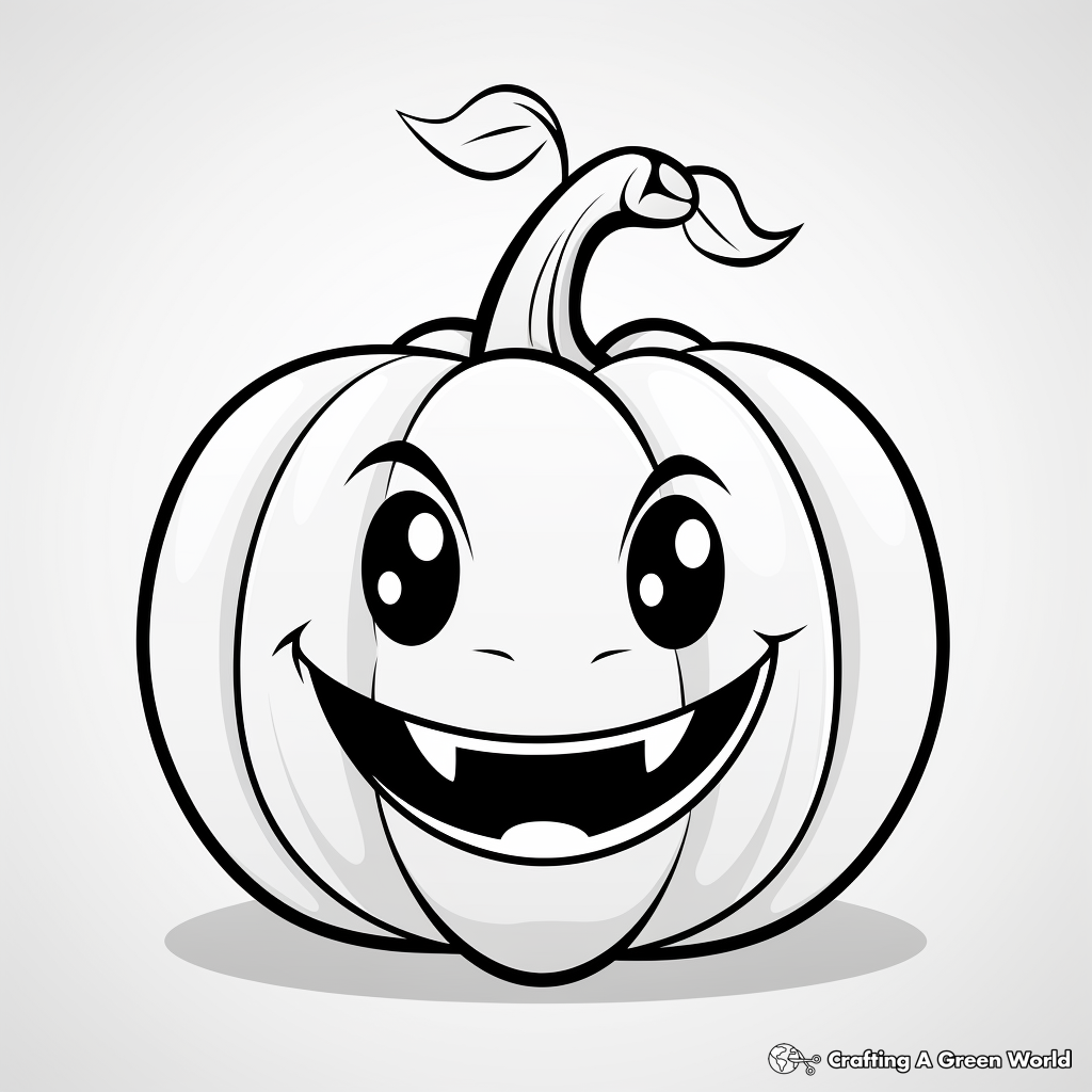 Kid-Friendly Cute Jack o Lantern Coloring Pages 3