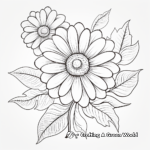 Kid-Friendly Daisy Coloring Pages for Children 3