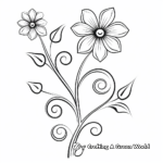 Kid-Friendly Daisy Vine Coloring Pages 1