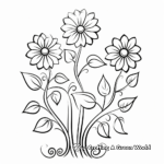 Kid-Friendly Daisy Vine Coloring Pages 3