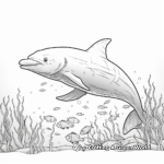 Kid-Friendly Dolphin Coloring Pages 1