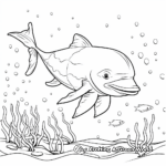 Kid-Friendly Dolphin Coloring Pages 4