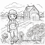 Kid-friendly Farm Scene Coloring Pages 2
