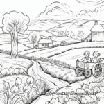 Kid-friendly Farm Scene Coloring Pages 3