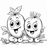 Kid-friendly Garden Peas Coloring Pages 4