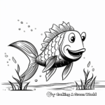 Kid-Friendly Miniature Catfish Coloring Pages 2