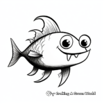 Kid-Friendly Miniature Catfish Coloring Pages 4