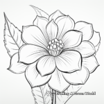 Kid-friendly Petal Coloring Pages 4