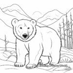 Kid-Friendly Printable Polar Bear Adaptations Coloring Pages 1