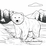 Kid-Friendly Printable Polar Bear Adaptations Coloring Pages 2