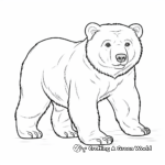 Kid-Friendly Printable Polar Bear Adaptations Coloring Pages 4