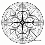 Kid-Friendly Sacred Geometry Shapes Coloring pages 1