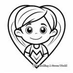 Kid-Friendly Simple Heart Coloring Pages 2
