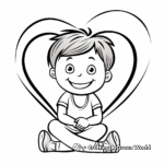 Kid-Friendly Simple Heart Coloring Pages 4