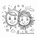 Kid-Friendly Sol and Luna Coloring Pages 2