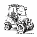 Kid-Friendly Toy Forklift Coloring Pages 2