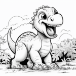 Kid-Friendly Useable Dinosaur Coloring Pages 2