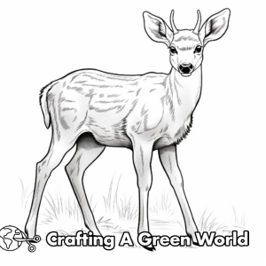 White Tailed Deer Coloring Pages - Free & Printable!