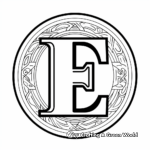 Kid's Favorite Letter E Elephant Coloring Pages 3
