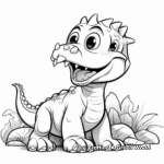 Kid's Favorite Triceratops Coloring Pages 2