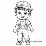 Kids-Friendly Cartoon Overalls Coloring Pages 4