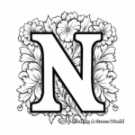 Kids-Friendly Letter N for Numbers Coloring Pages 2