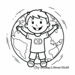 Kindergarten Friendly Earth and Space Coloring Sheets 4