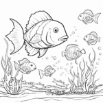 Kindergarten Sea Animals Coloring Pages 3