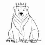 King of the Arctic: Polar Bear Coloring Pages 2